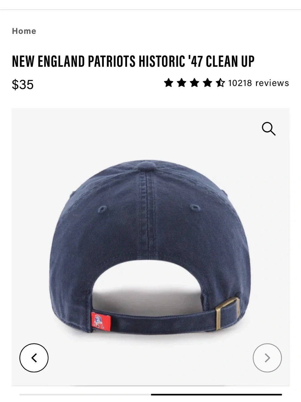 Patriots baseball cap - Picture 2 of 5